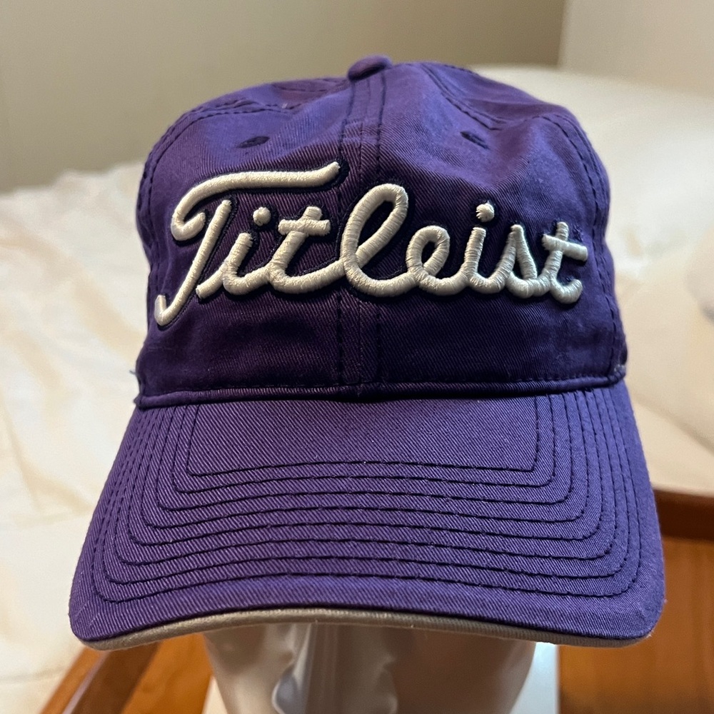 Titleist Purple Baseball Cap with White Script Logo
